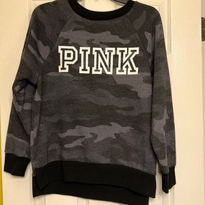 Pink crew neck sweatshirt
